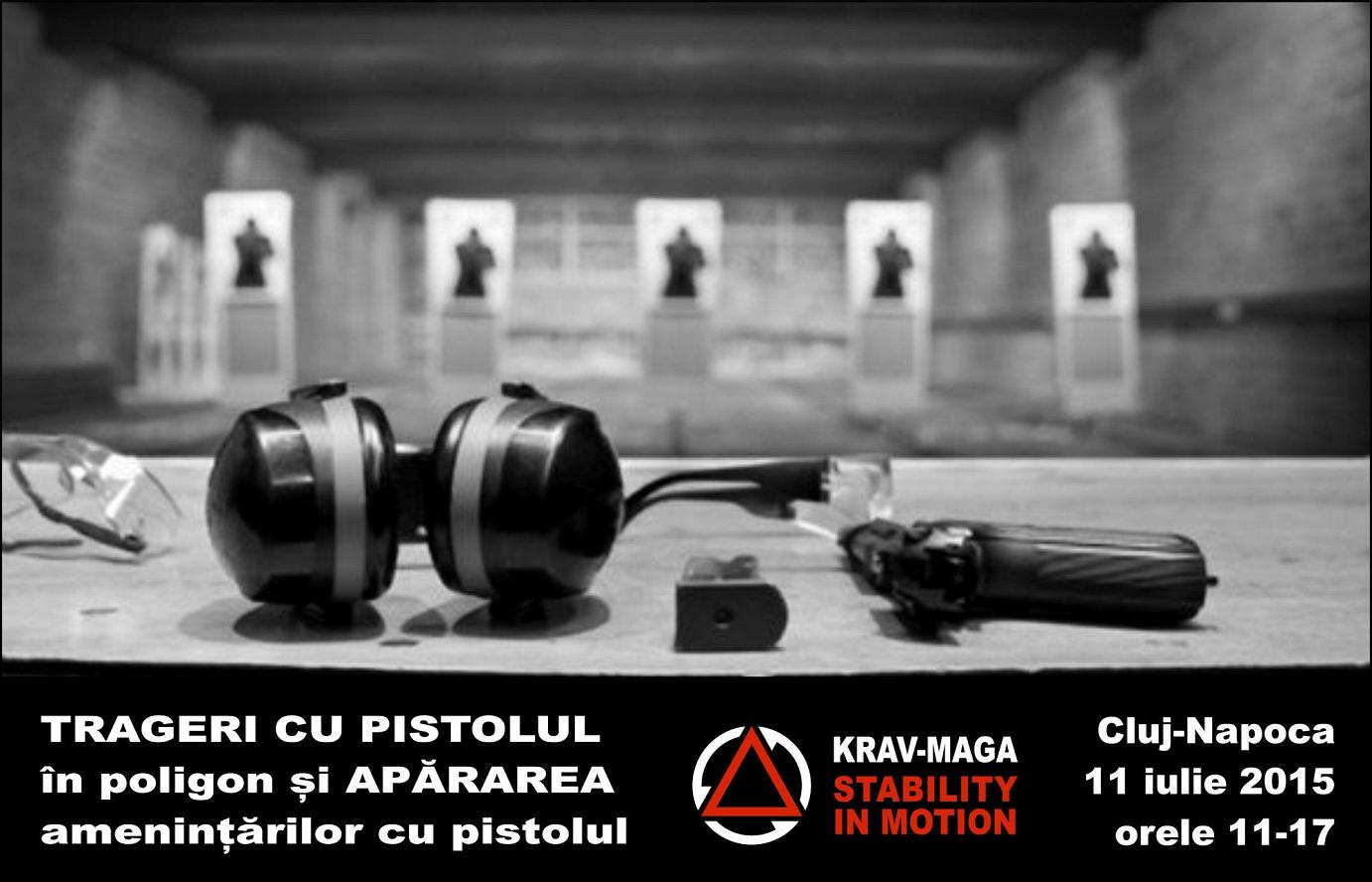 Trageri cu pistolul în poligon și Apărarea amenințărilor cu pistolul