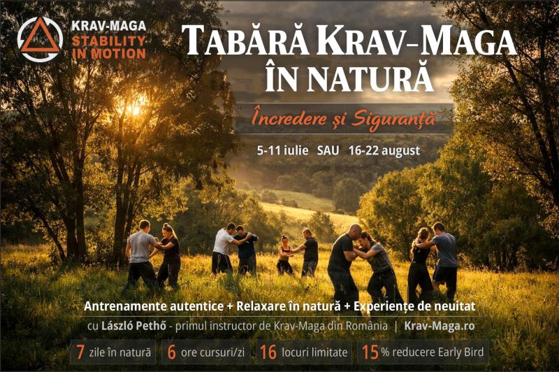 Tabără Krav-Maga în Natură: Încredere și Siguranță – AUGUST 2026