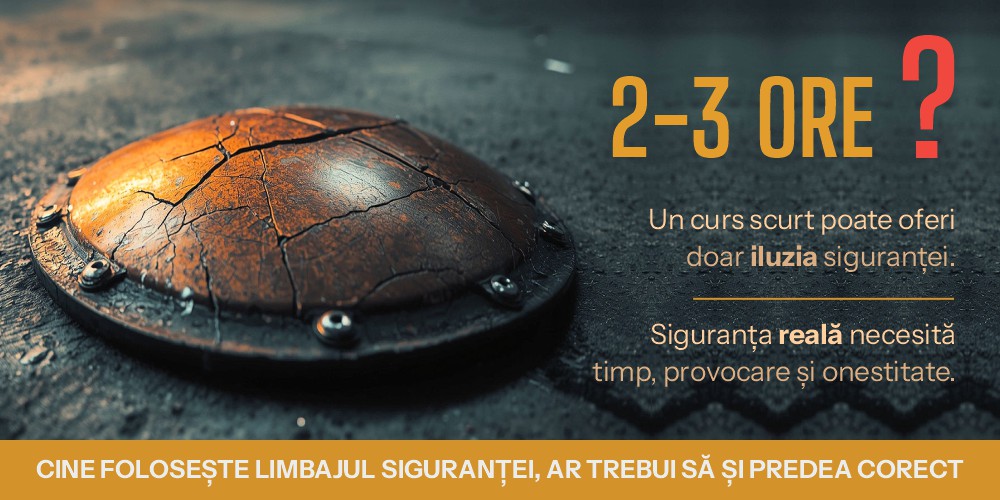 Cine folosește limbajul siguranței, ar trebui să și predea corect