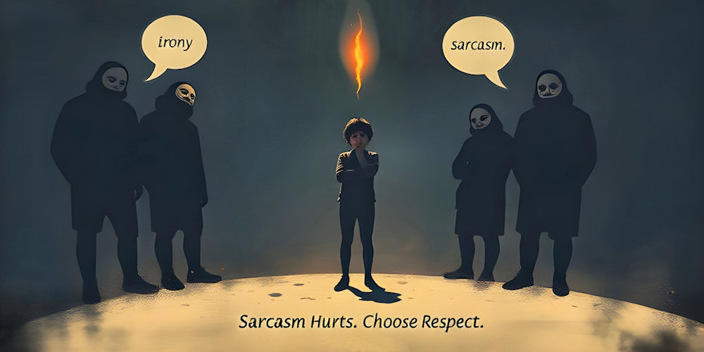 Sarcasmul și ironia sunt forme mascate de agresivitate