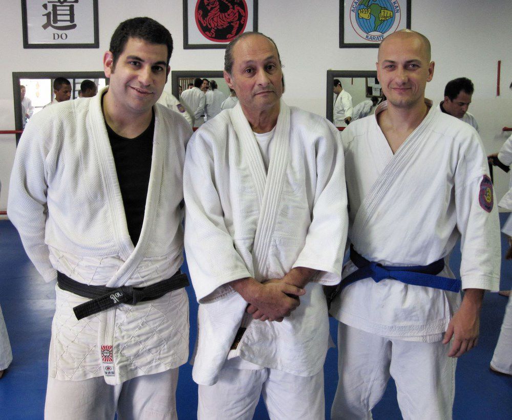 Onn Chen, Yaron Lichtenstein și László Pethő la finalul unui curs intensiv în iulie 2009 în Goiania, Brazilia.